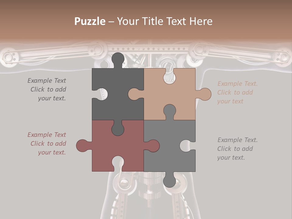 Perpetuum Mechanics Cooperation PowerPoint Template