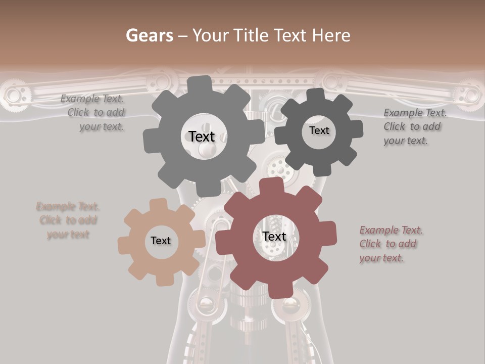 Perpetuum Mechanics Cooperation PowerPoint Template
