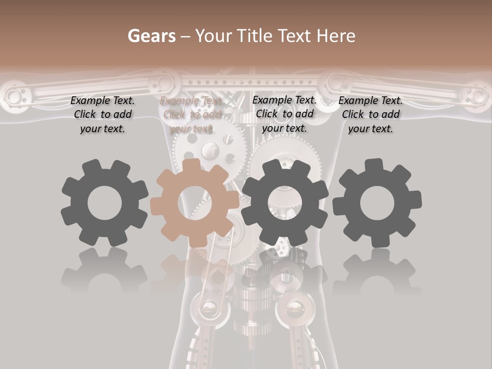 Perpetuum Mechanics Cooperation PowerPoint Template