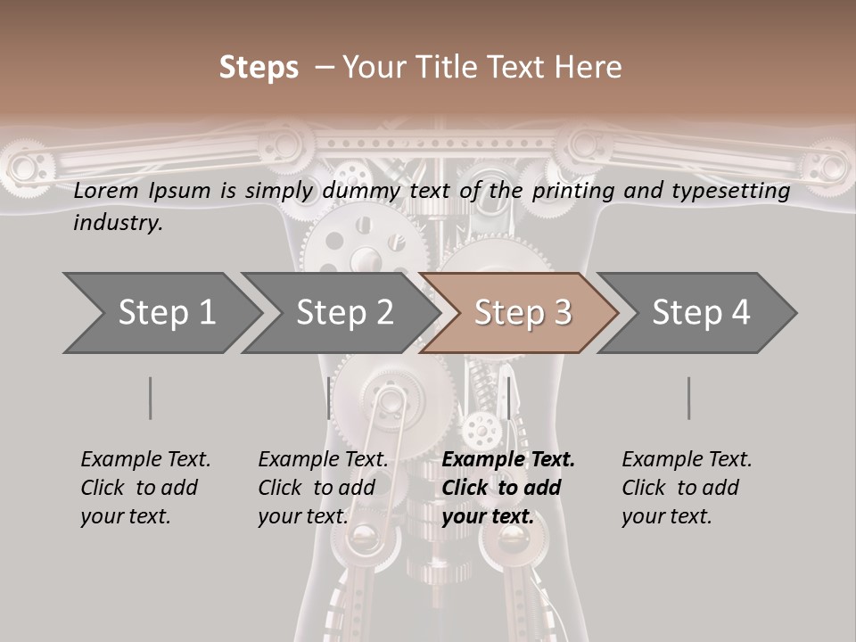 Perpetuum Mechanics Cooperation PowerPoint Template