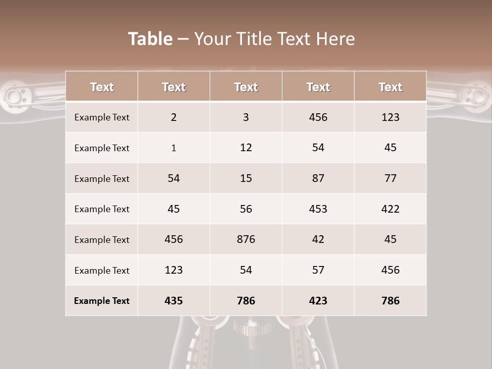 Perpetuum Mechanics Cooperation PowerPoint Template