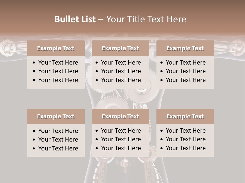 Perpetuum Mechanics Cooperation PowerPoint Template