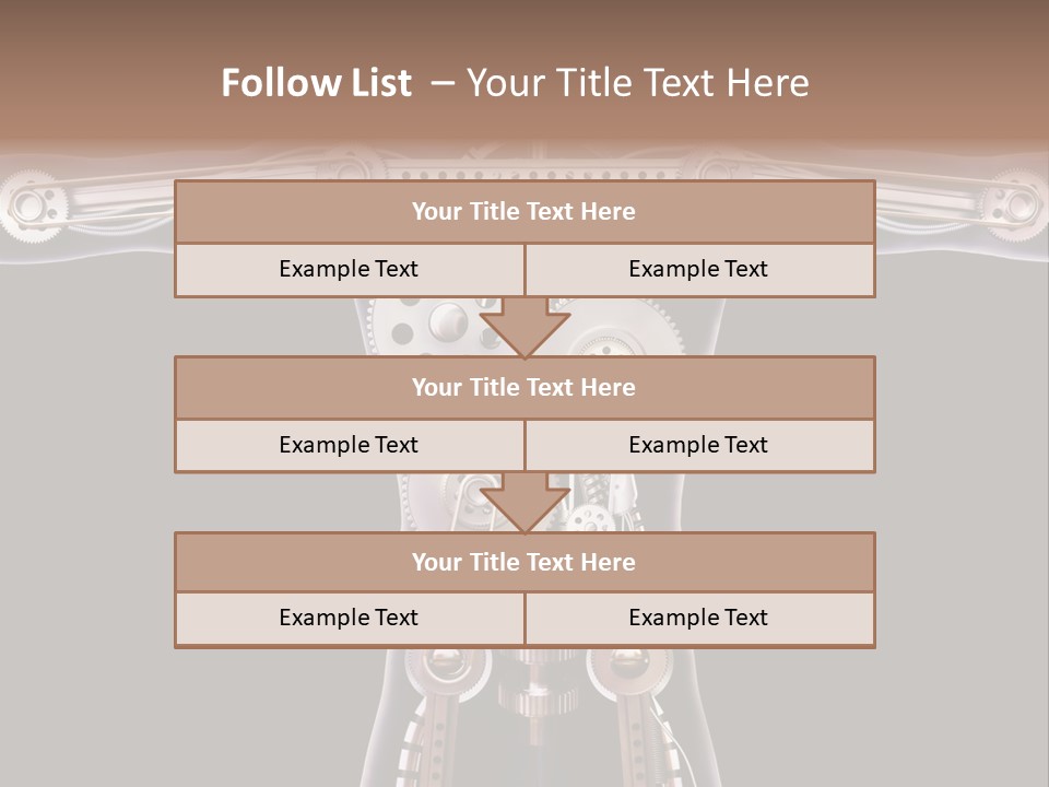 Perpetuum Mechanics Cooperation PowerPoint Template