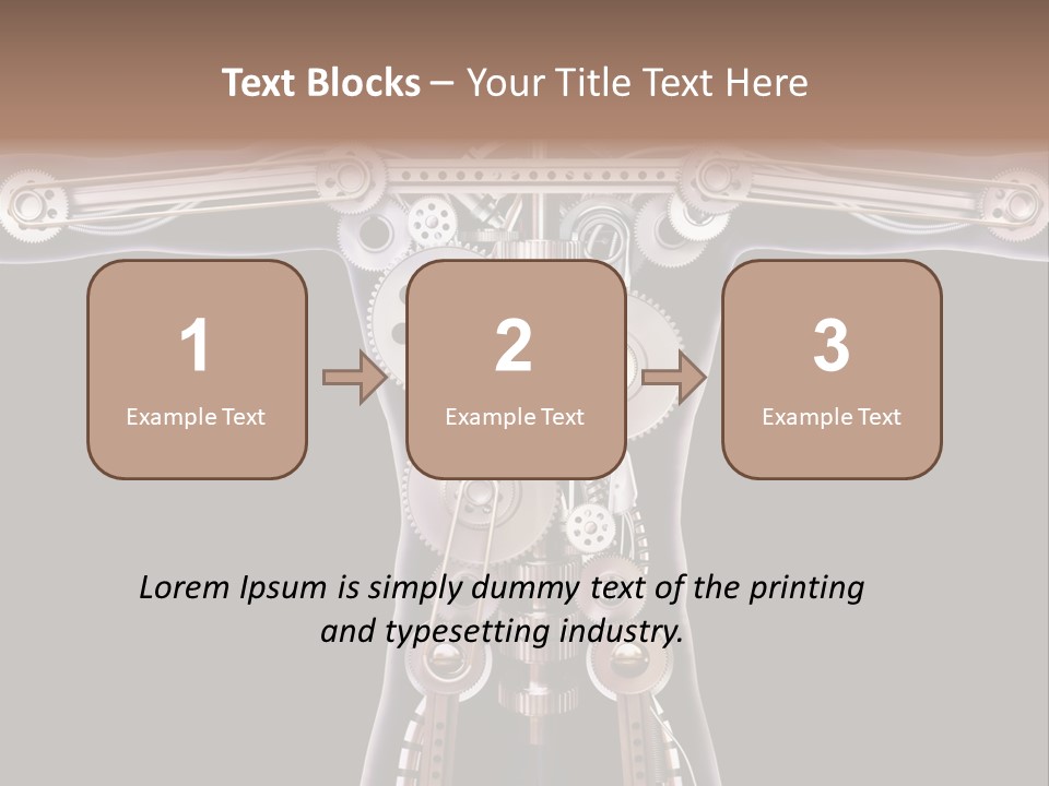 Perpetuum Mechanics Cooperation PowerPoint Template