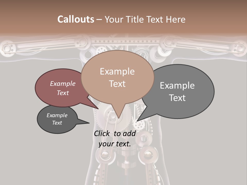 Perpetuum Mechanics Cooperation PowerPoint Template