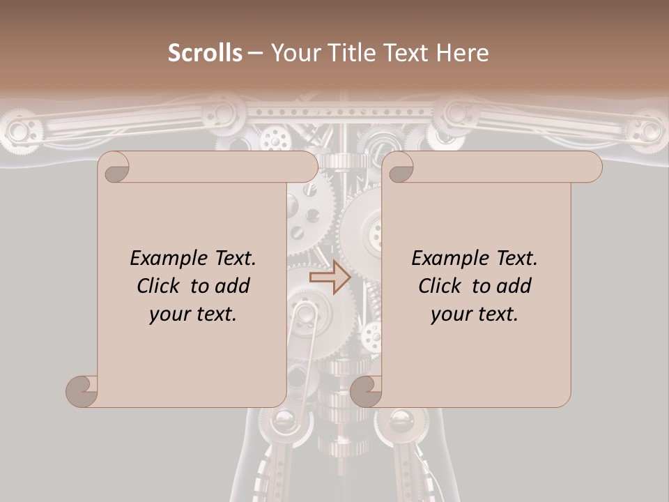 Perpetuum Mechanics Cooperation PowerPoint Template