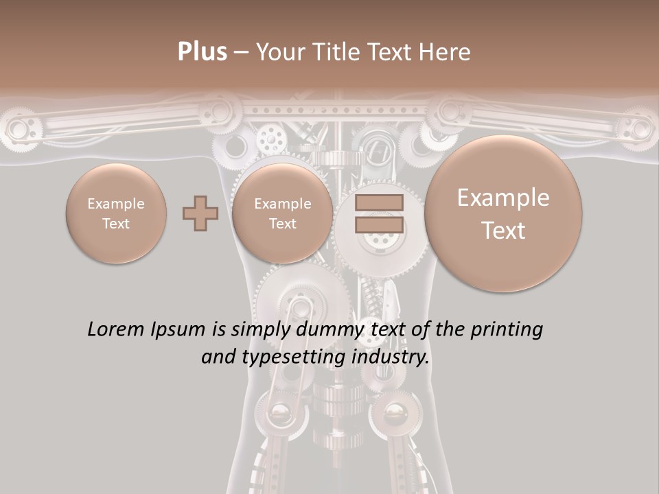 Perpetuum Mechanics Cooperation PowerPoint Template