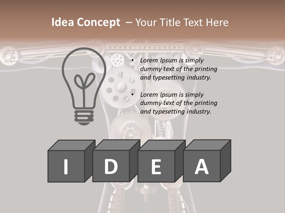 Perpetuum Mechanics Cooperation PowerPoint Template