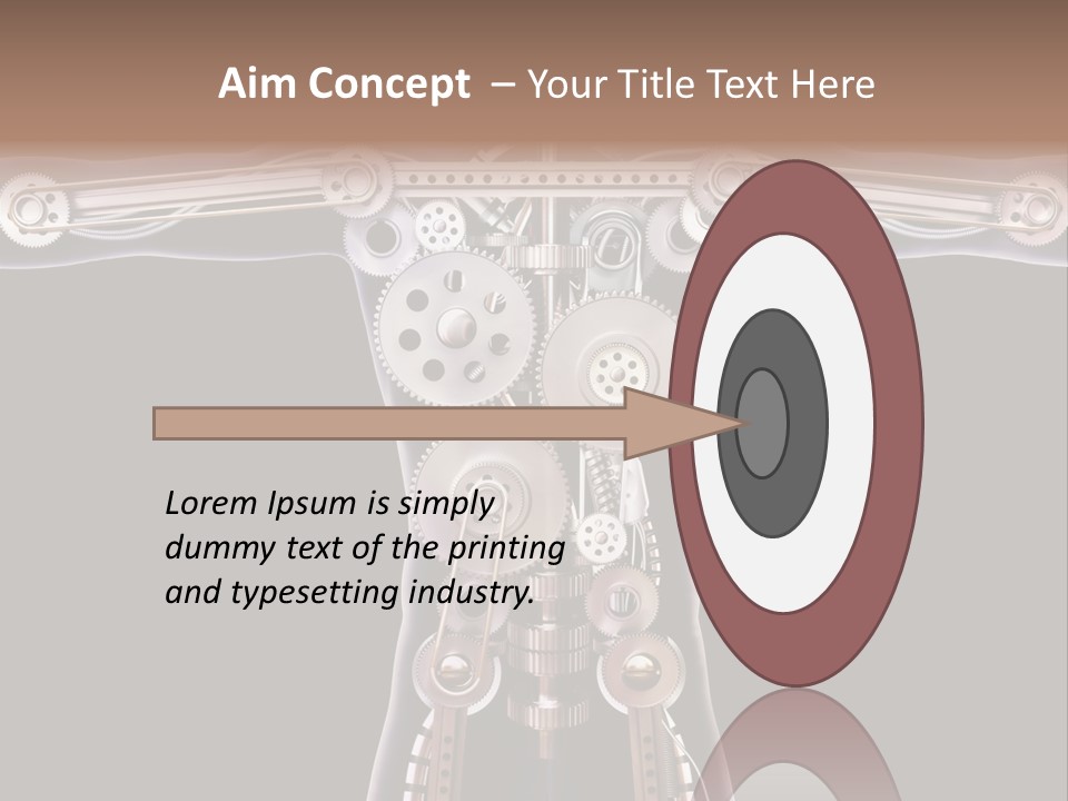 Perpetuum Mechanics Cooperation PowerPoint Template