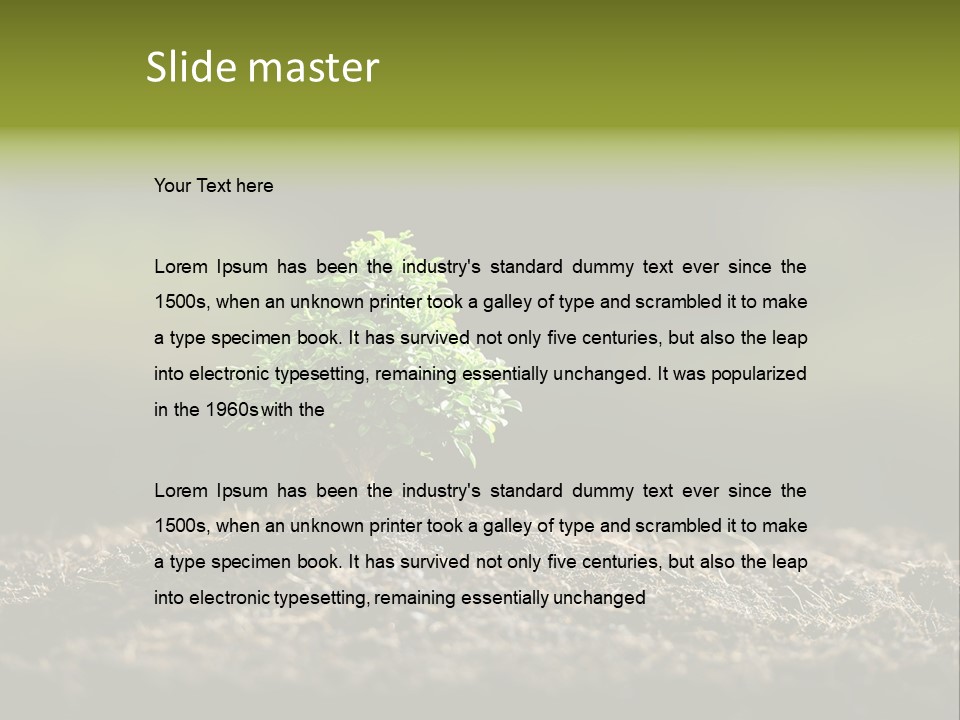 Botany Earth Plant PowerPoint Template