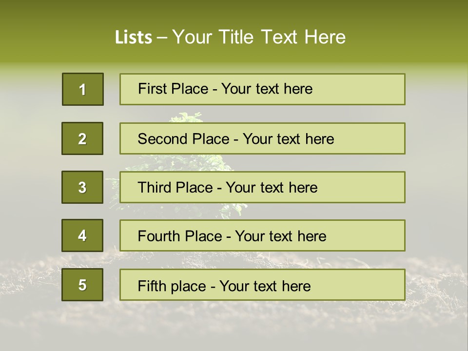 Botany Earth Plant PowerPoint Template
