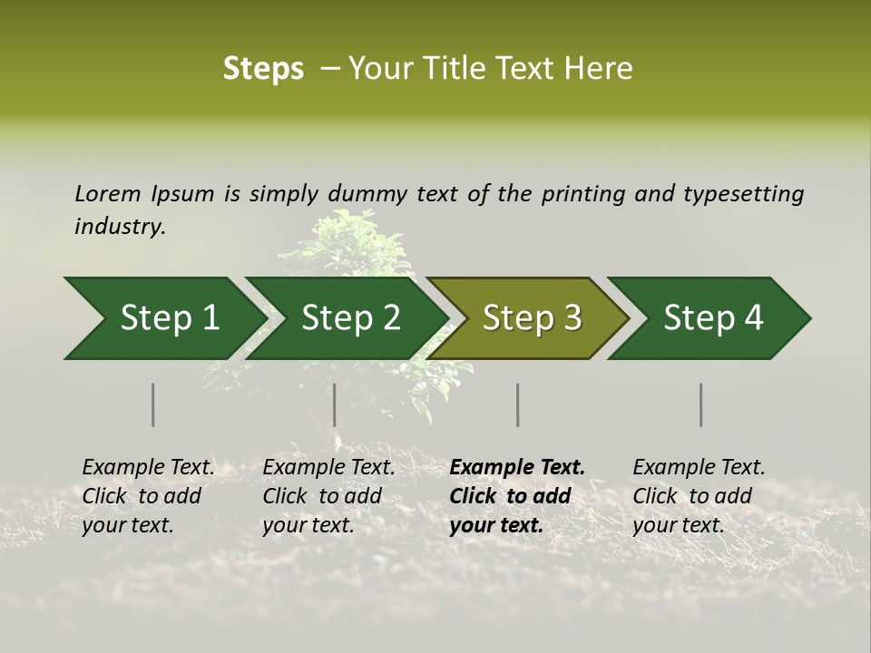 Botany Earth Plant PowerPoint Template
