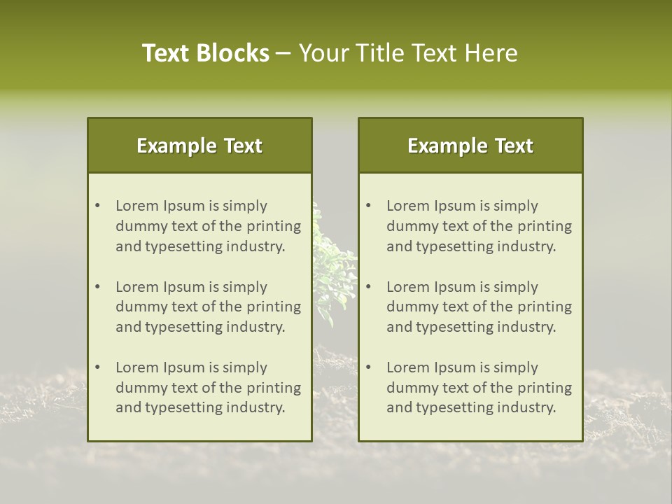 Botany Earth Plant PowerPoint Template
