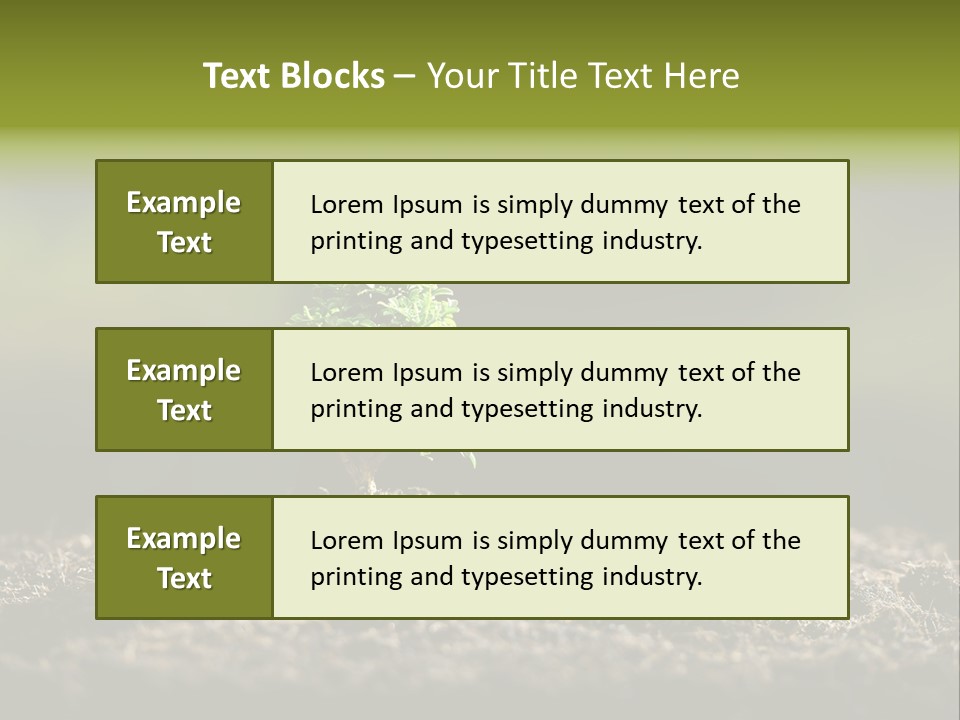 Botany Earth Plant PowerPoint Template