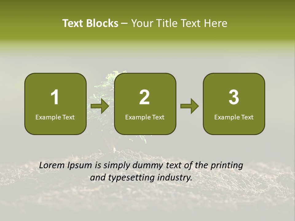 Botany Earth Plant PowerPoint Template