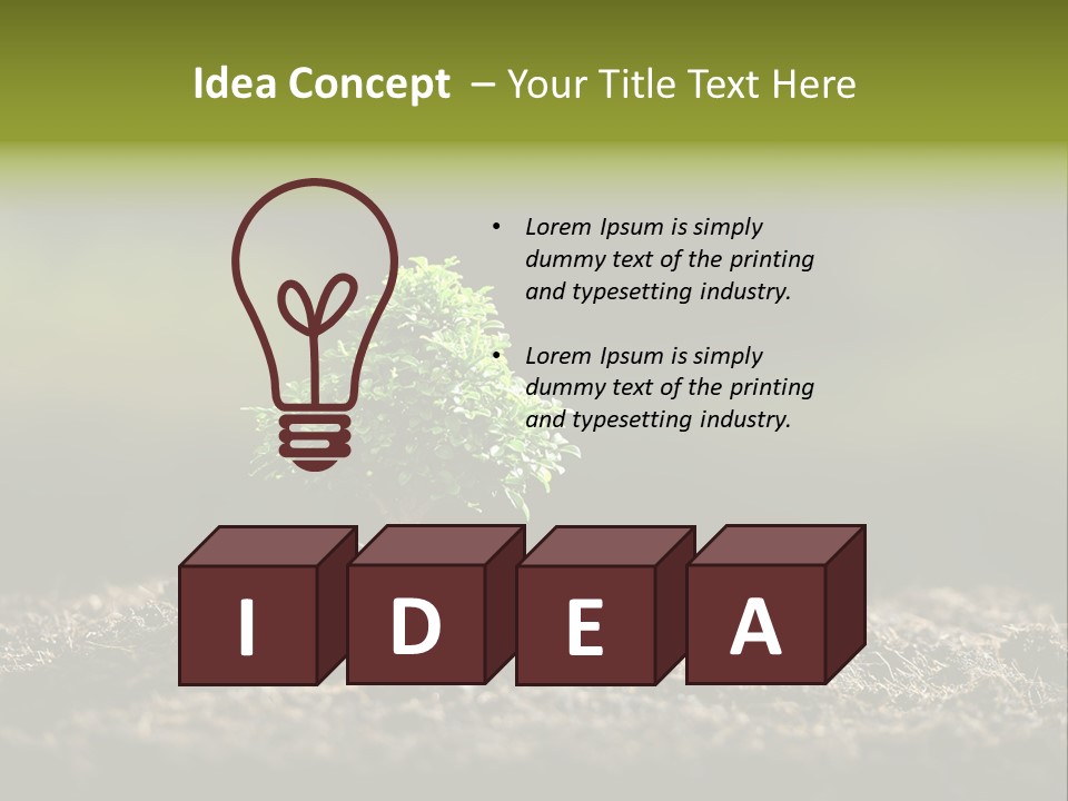 Botany Earth Plant PowerPoint Template