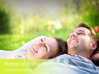 Young Girl Woman PowerPoint Template