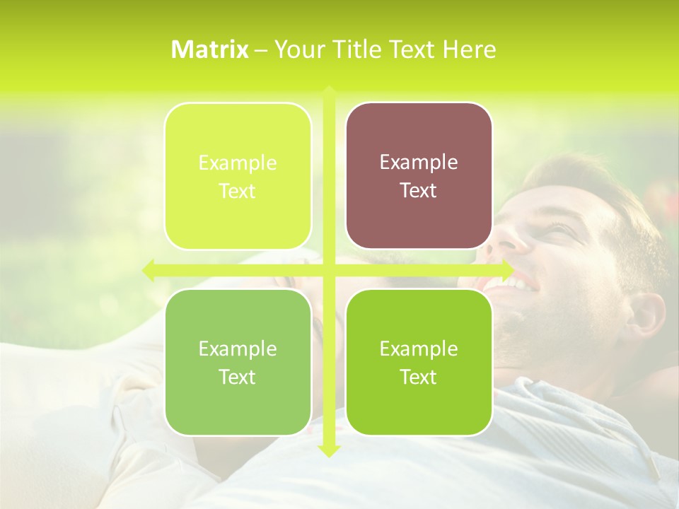 Young Girl Woman PowerPoint Template