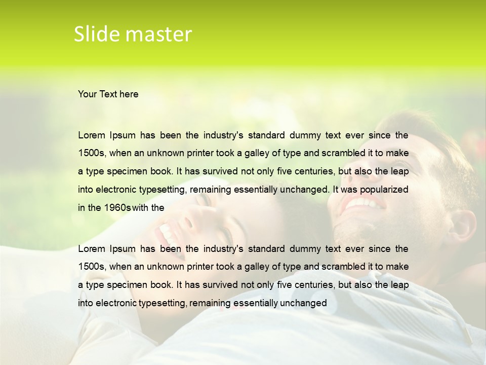 Young Girl Woman PowerPoint Template