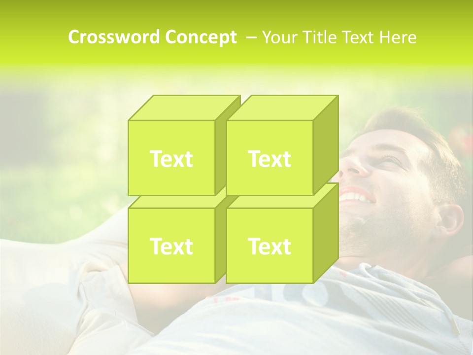 Young Girl Woman PowerPoint Template