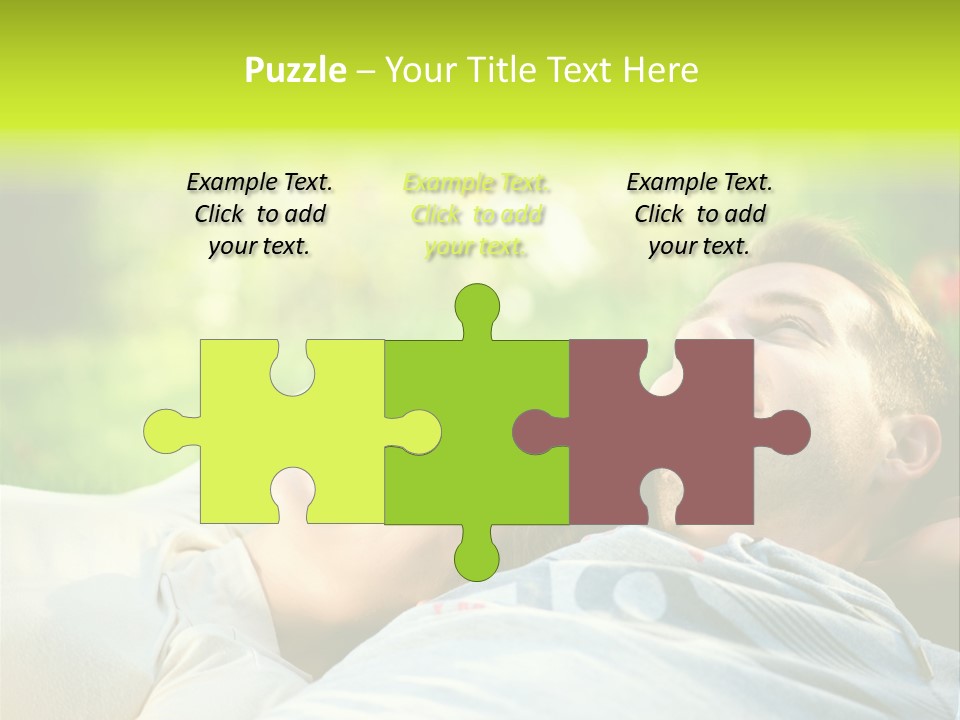 Young Girl Woman PowerPoint Template