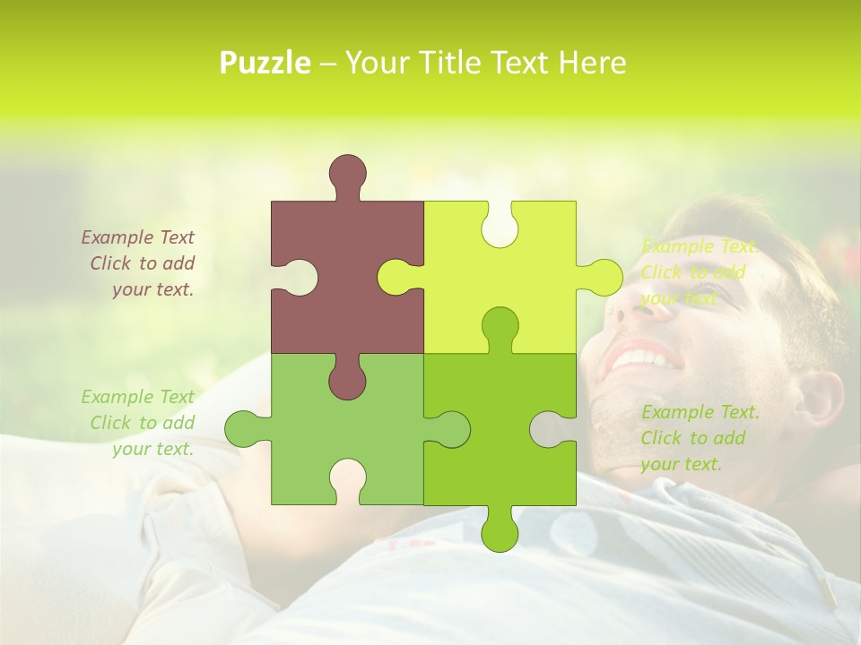 Young Girl Woman PowerPoint Template