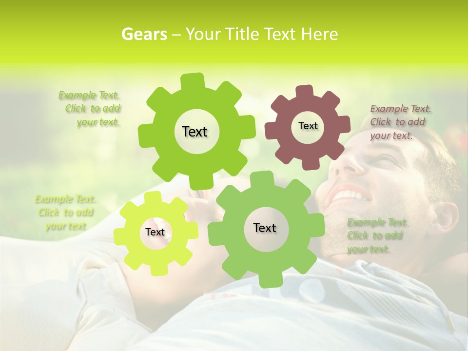 Young Girl Woman PowerPoint Template