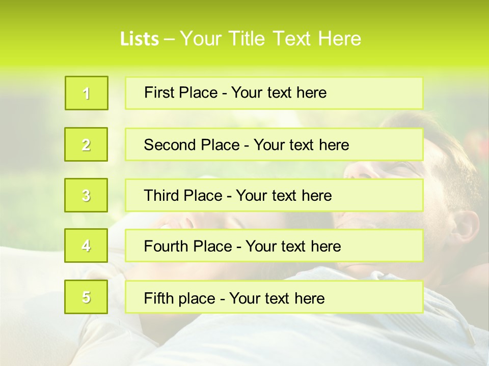 Young Girl Woman PowerPoint Template