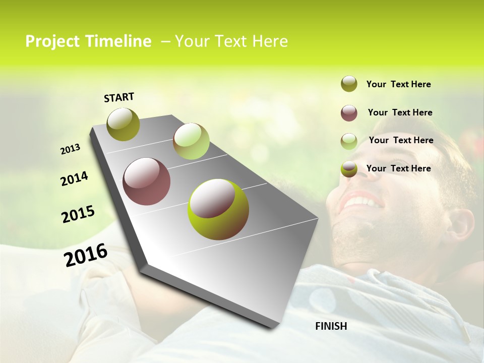 Young Girl Woman PowerPoint Template