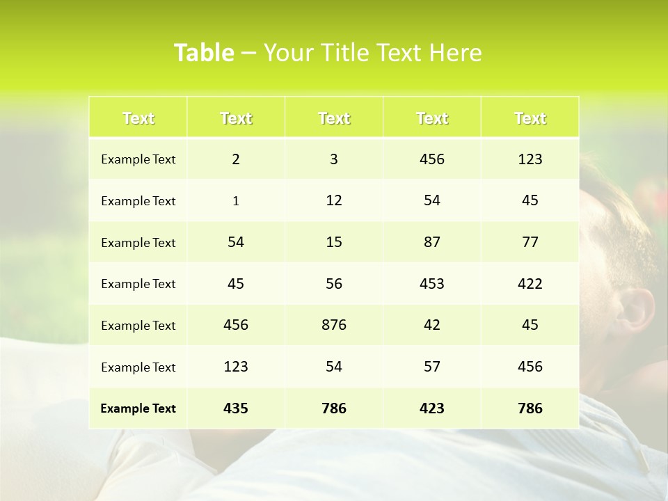 Young Girl Woman PowerPoint Template