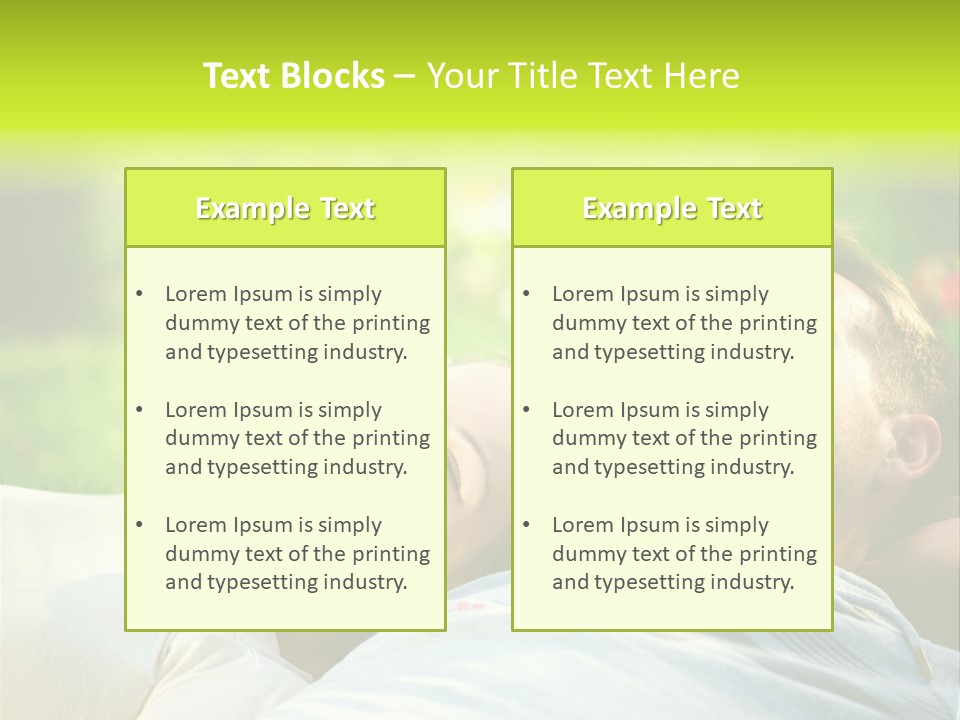 Young Girl Woman PowerPoint Template