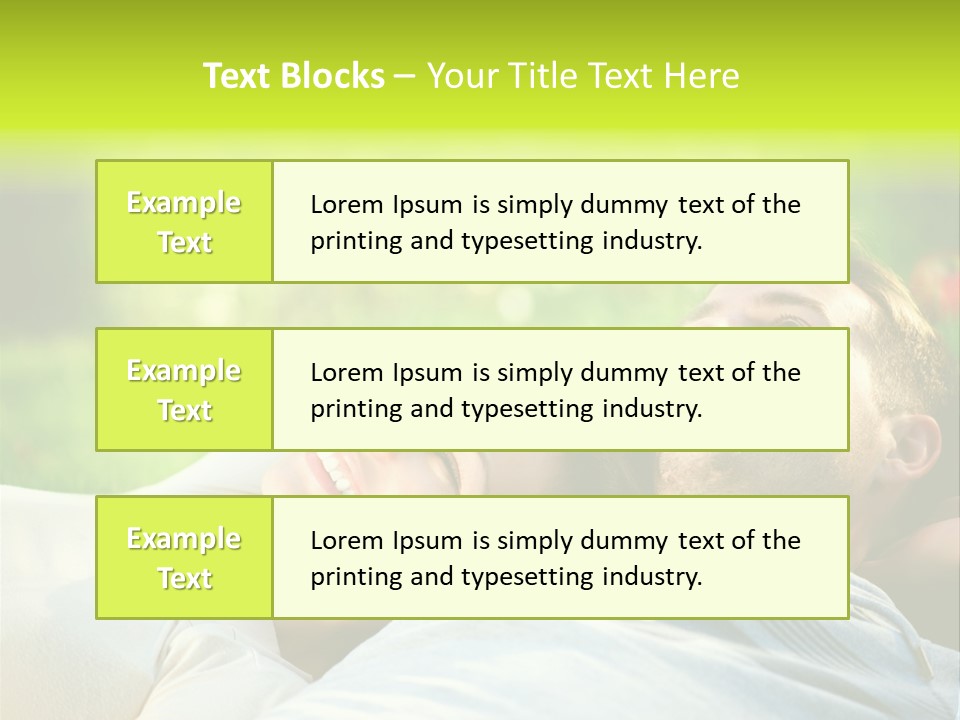 Young Girl Woman PowerPoint Template