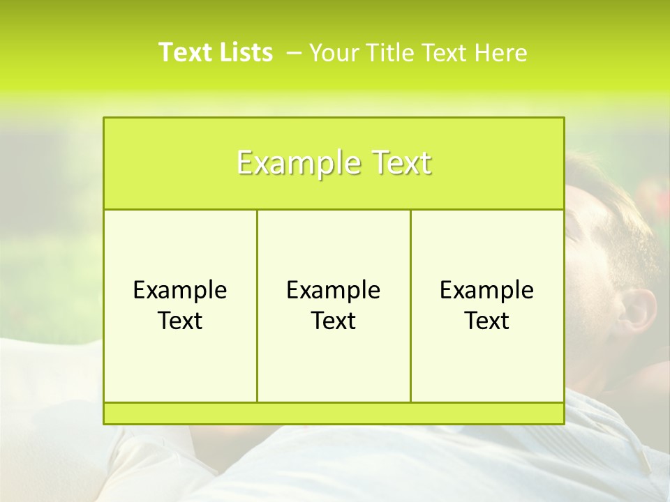 Young Girl Woman PowerPoint Template