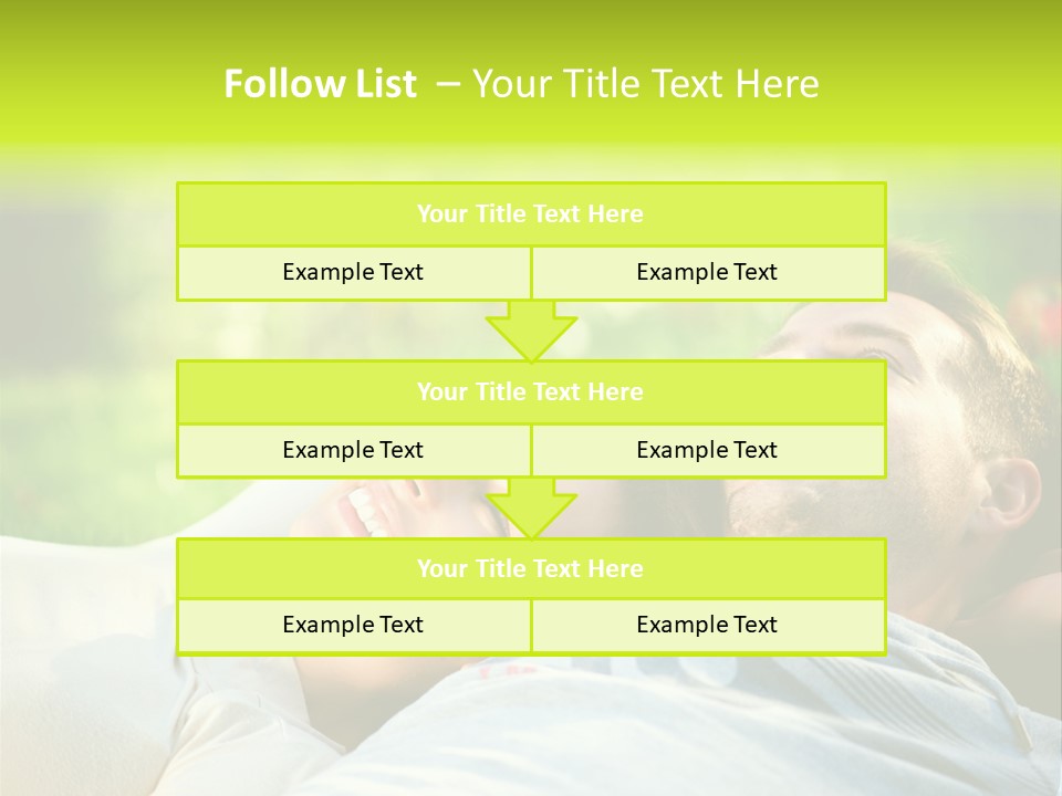 Young Girl Woman PowerPoint Template