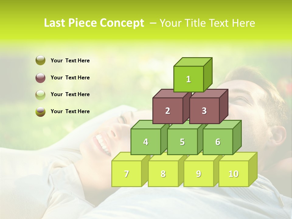 Young Girl Woman PowerPoint Template