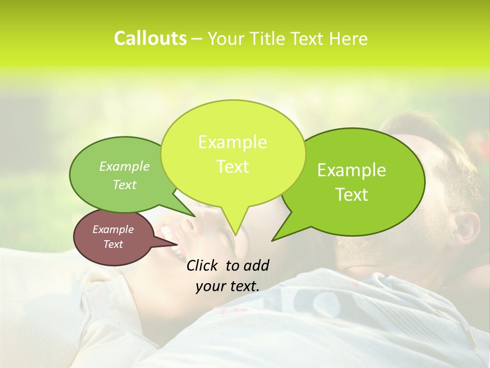 Young Girl Woman PowerPoint Template