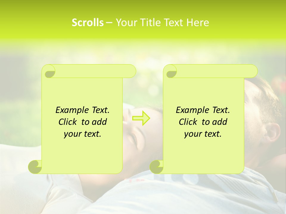 Young Girl Woman PowerPoint Template