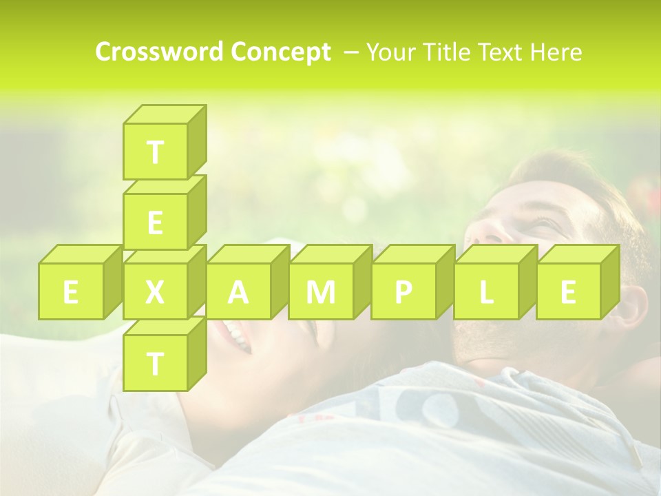 Young Girl Woman PowerPoint Template