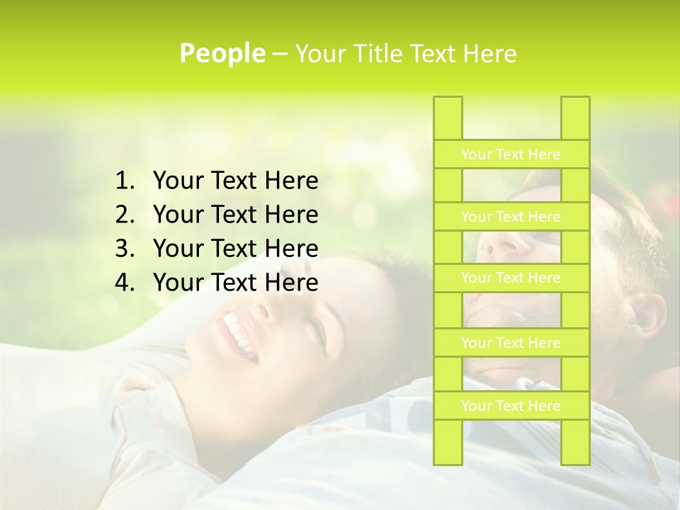 Young Girl Woman PowerPoint Template