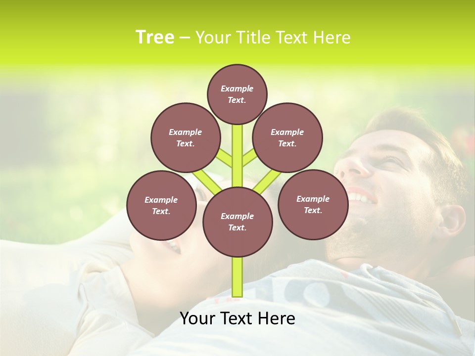 Young Girl Woman PowerPoint Template