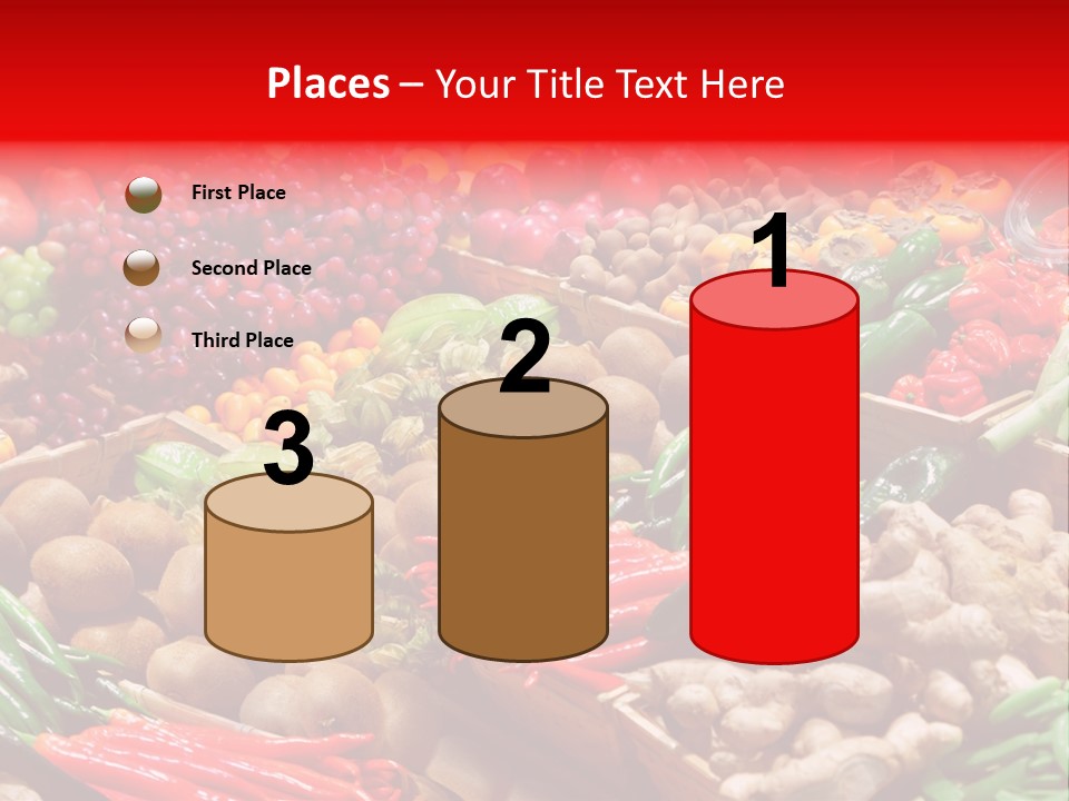 Plum Food Greengrocery PowerPoint Template