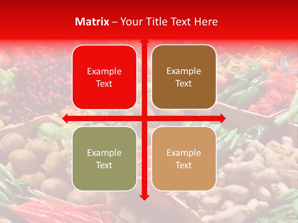 Plum Food Greengrocery PowerPoint Template