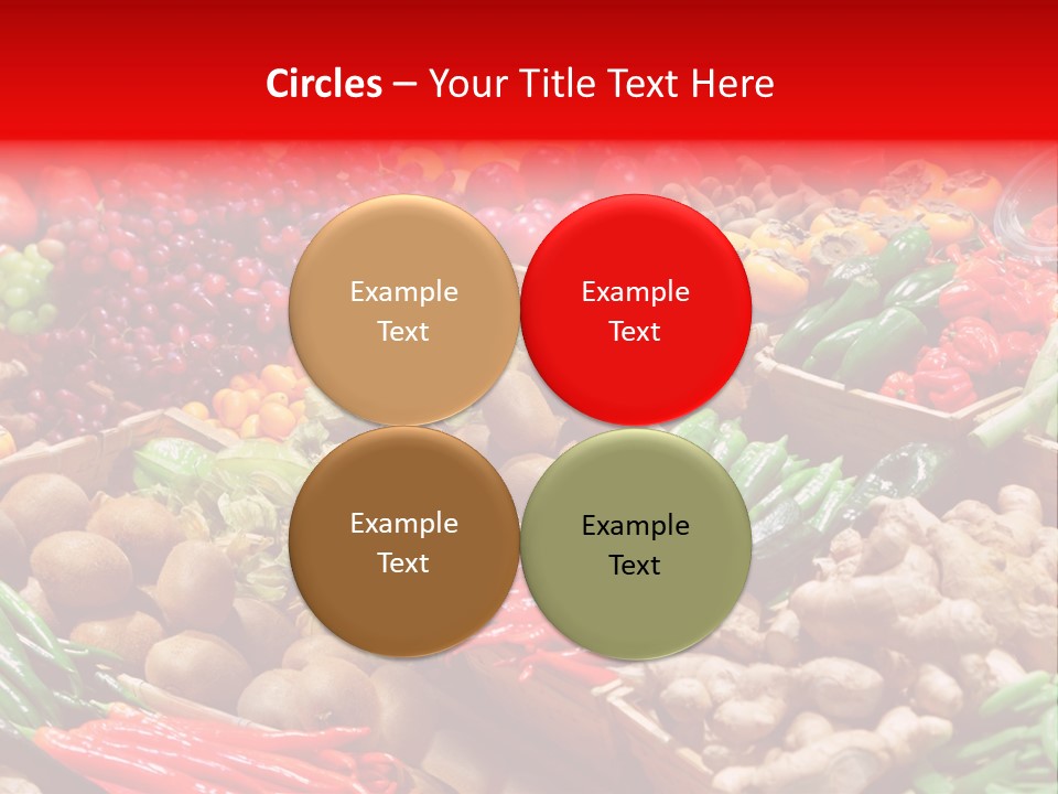 Plum Food Greengrocery PowerPoint Template