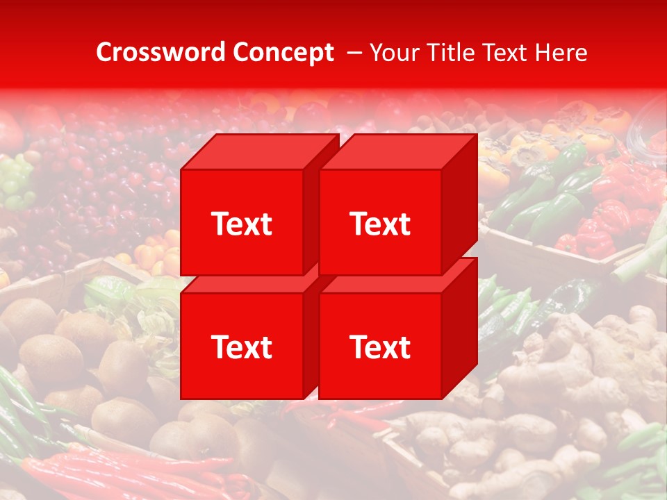 Plum Food Greengrocery PowerPoint Template