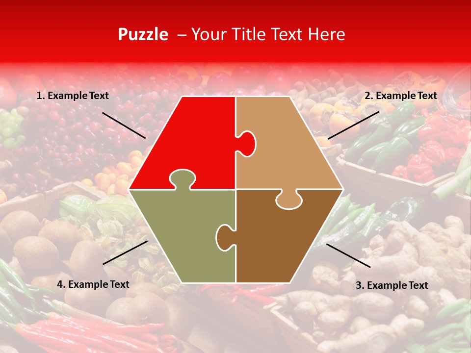 Plum Food Greengrocery PowerPoint Template