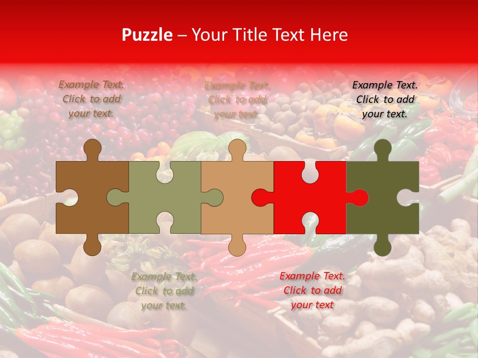 Plum Food Greengrocery PowerPoint Template