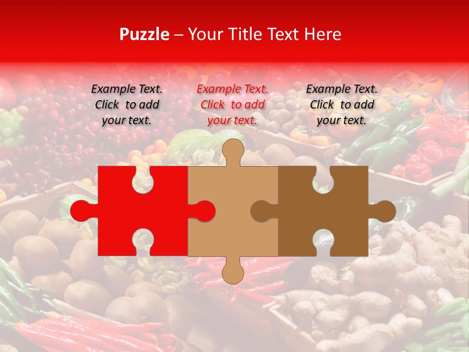 Plum Food Greengrocery PowerPoint Template