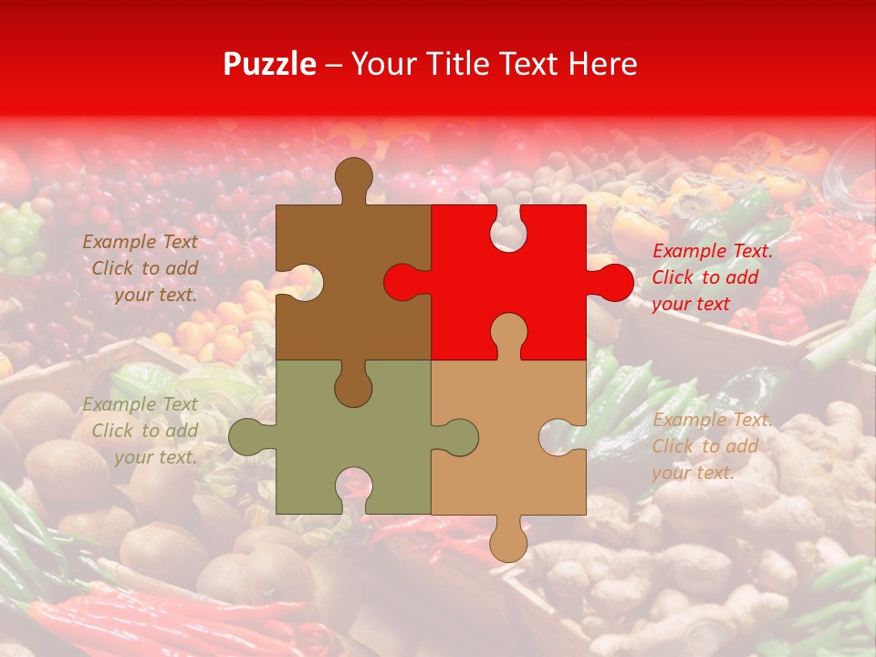 Plum Food Greengrocery PowerPoint Template