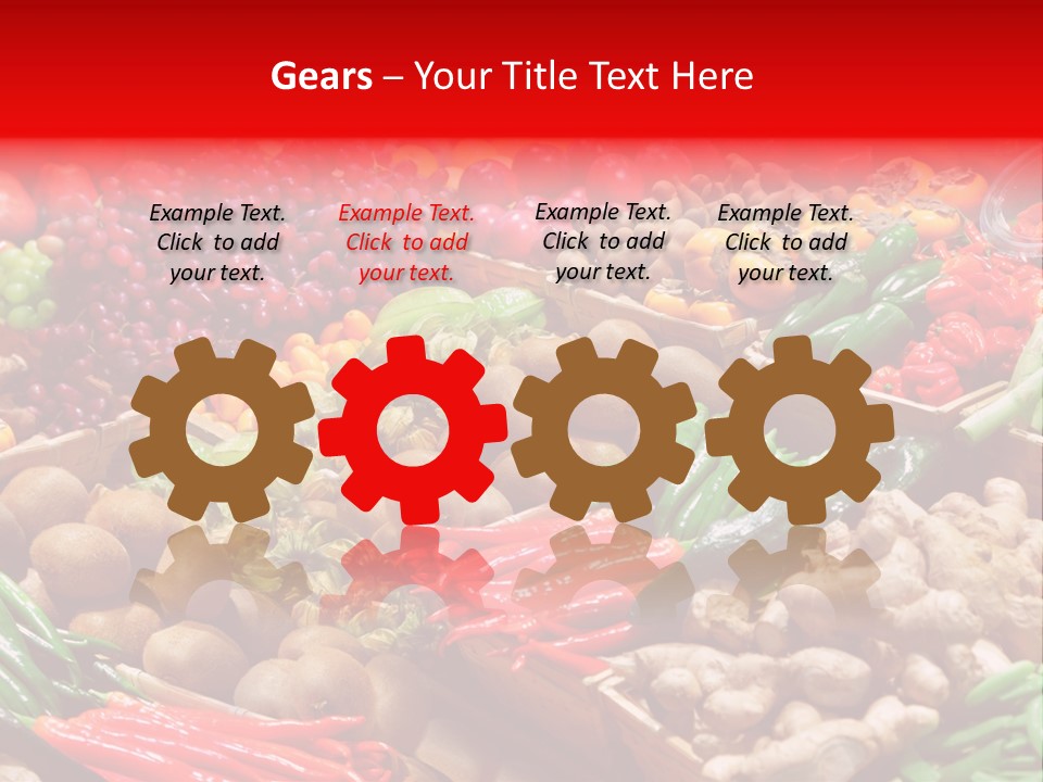 Plum Food Greengrocery PowerPoint Template