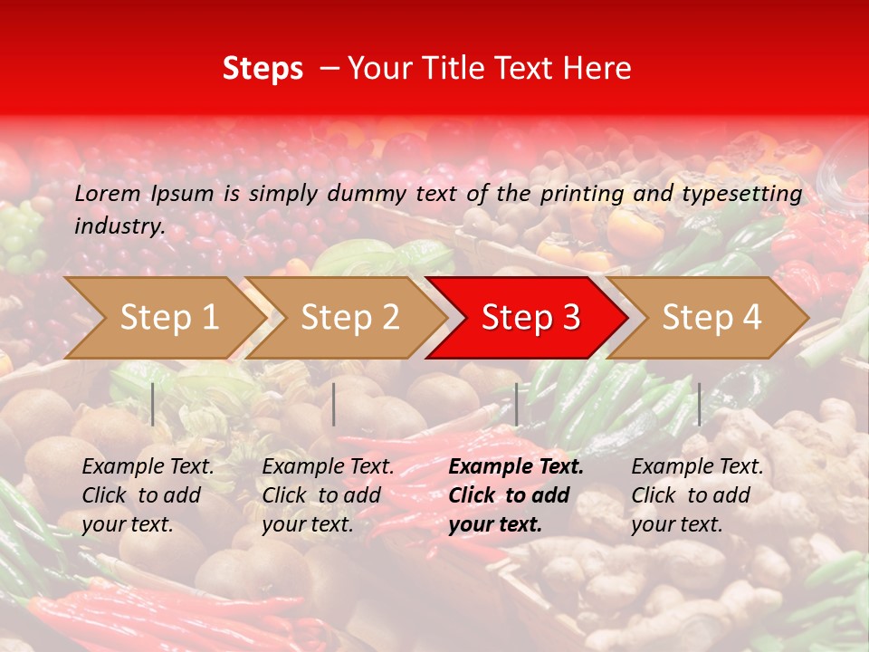Plum Food Greengrocery PowerPoint Template